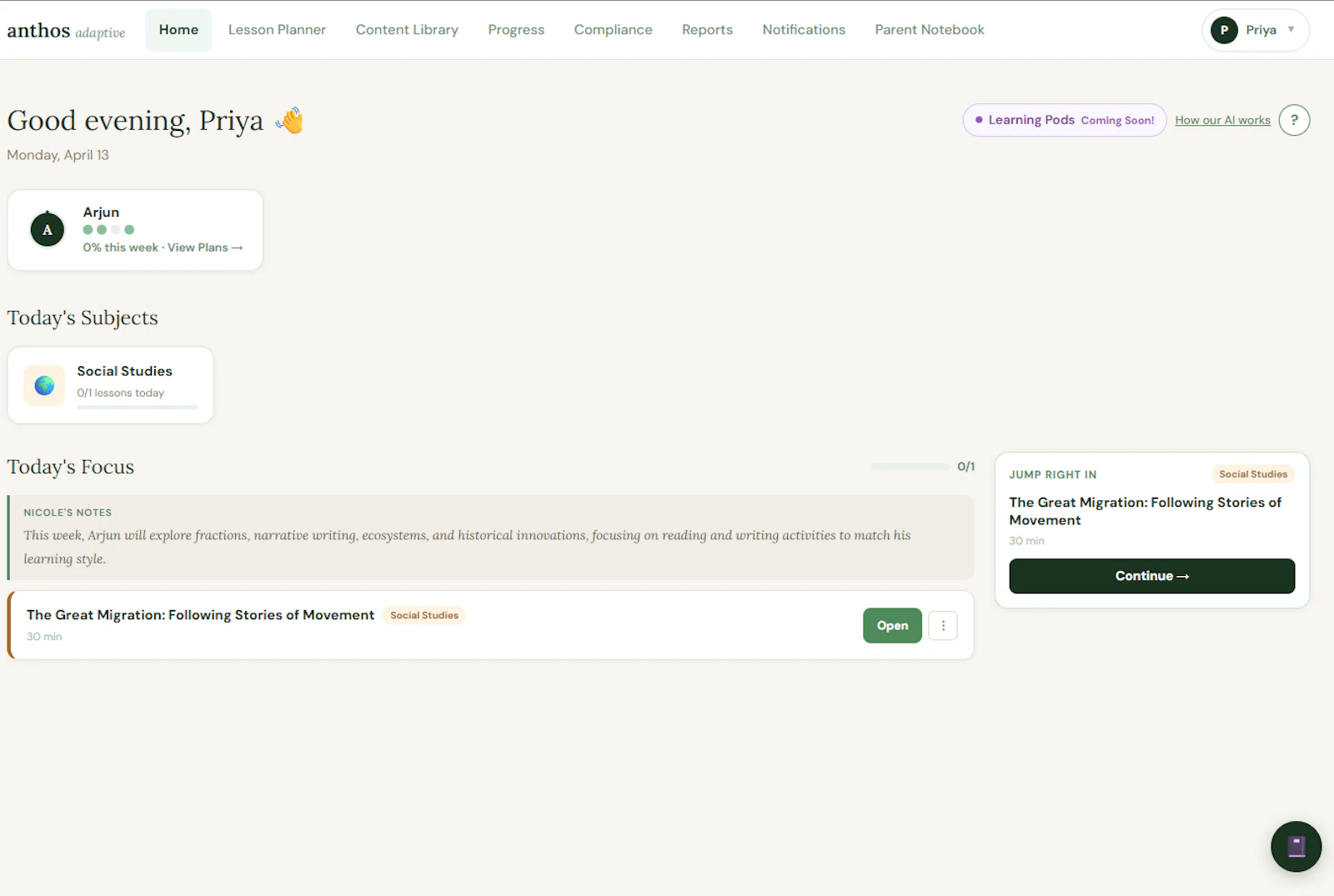 Anthos Adaptive Learning screenshot 5