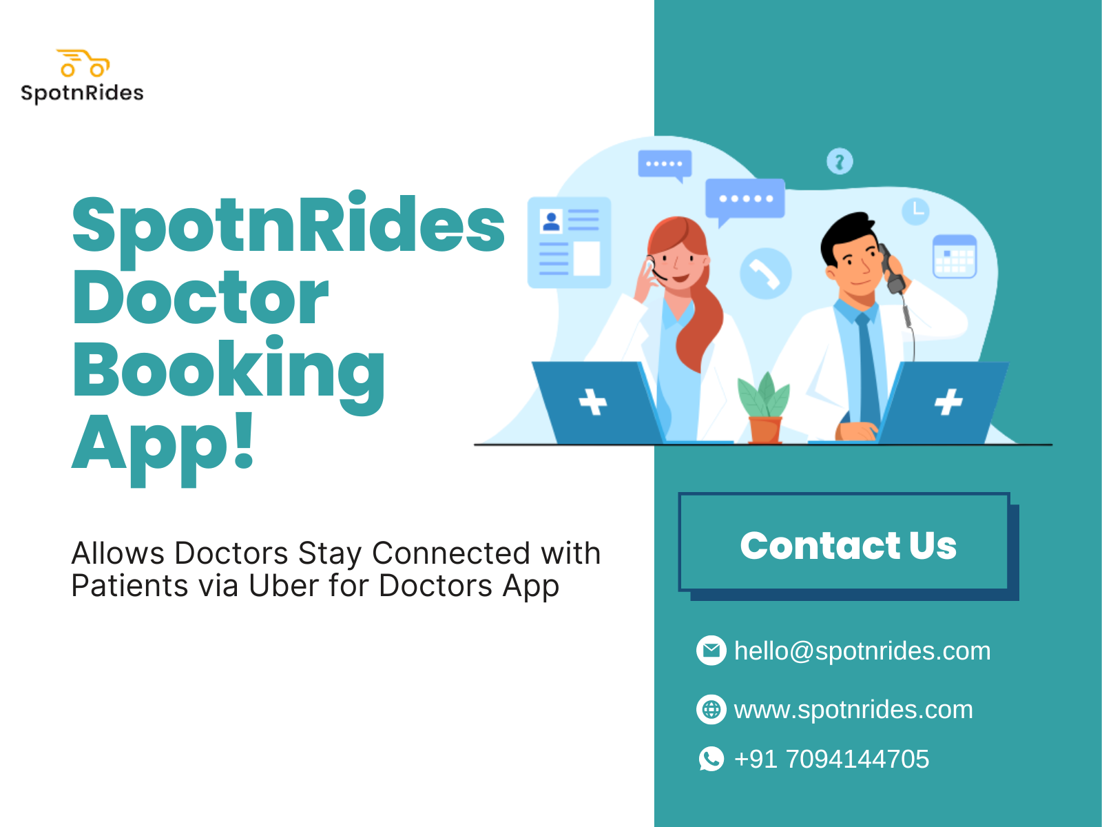Mídia 1 de Uber para o aplicativo de reserva de médico
