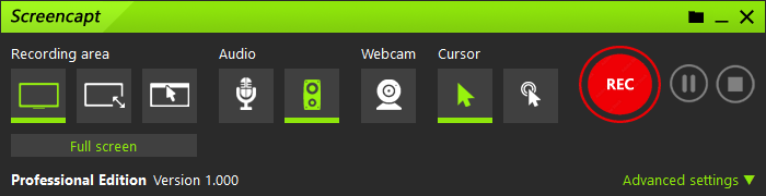 Ascomp Screencapt - Ultimate Screen Recorder для записи экрана медиа 3