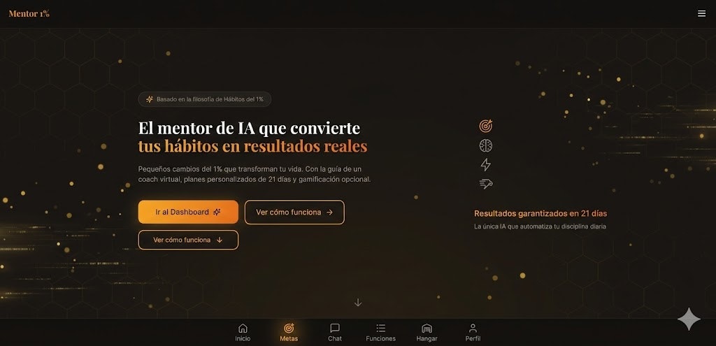 Mentor 1% - App de hábitos gamificada gallery image