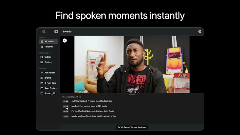 Invenio screenshot 1 (video preview)