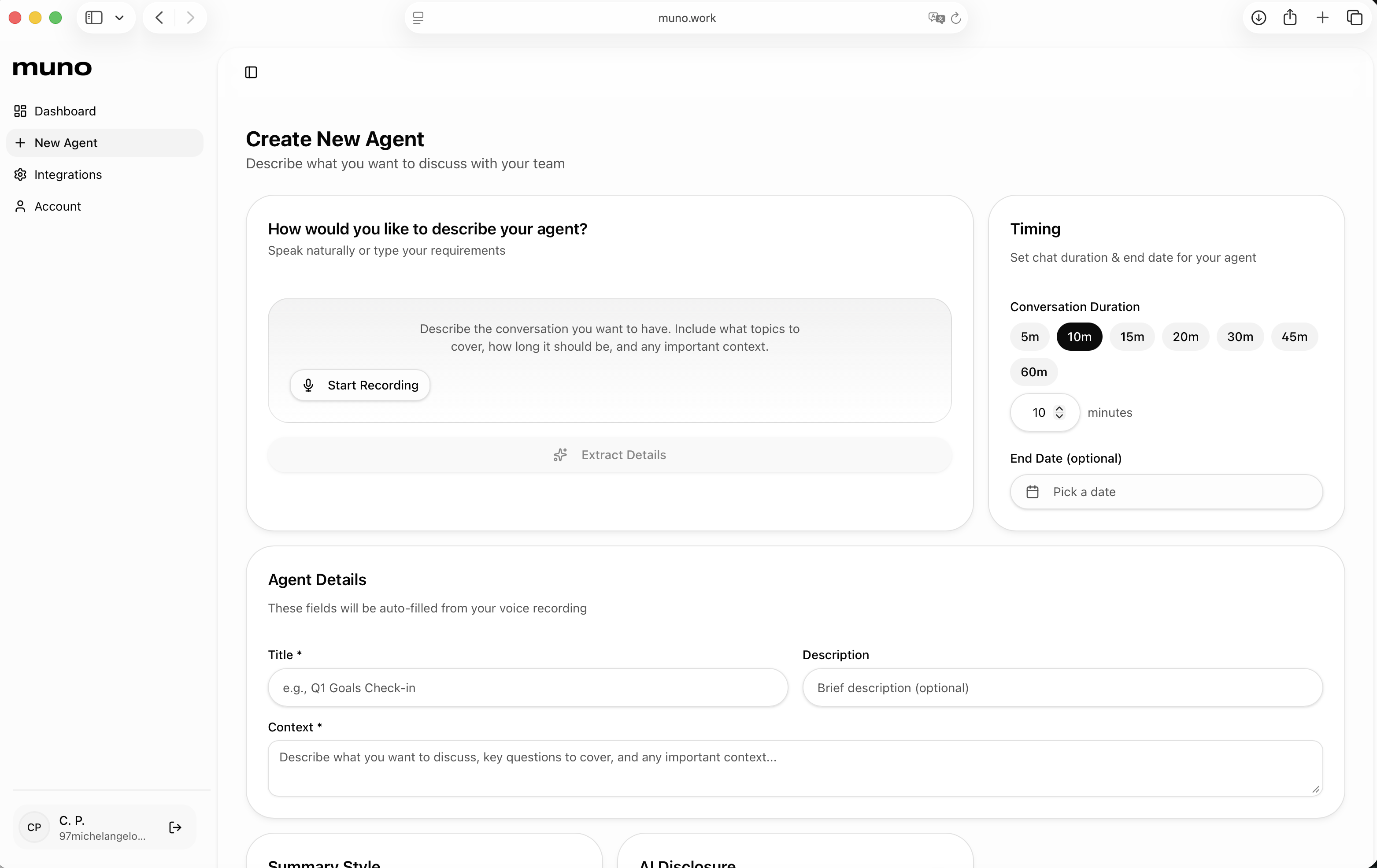 muno - Screenshot 2 showing product features and functionality