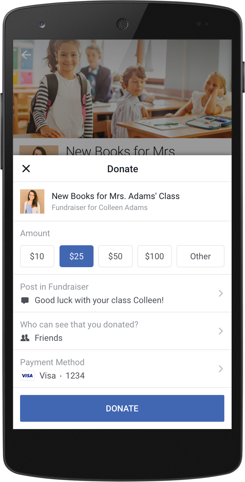 Personal Fundraisers by Facebook gallery image
