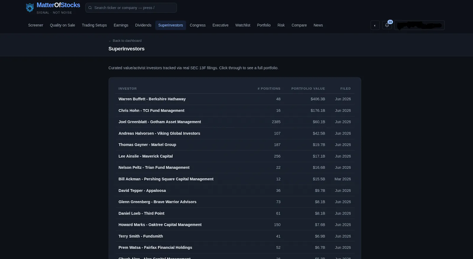 MatterOfStocks screenshot 3