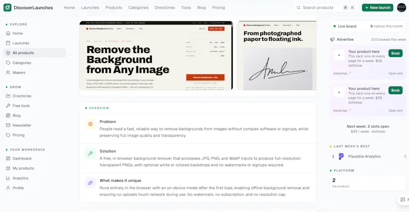 DiscoverLaunches screenshot 4