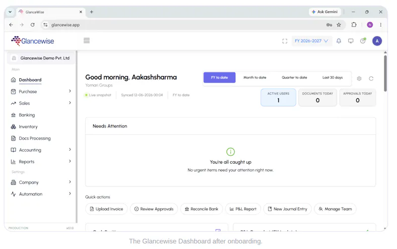 GlanceWise screenshot 2