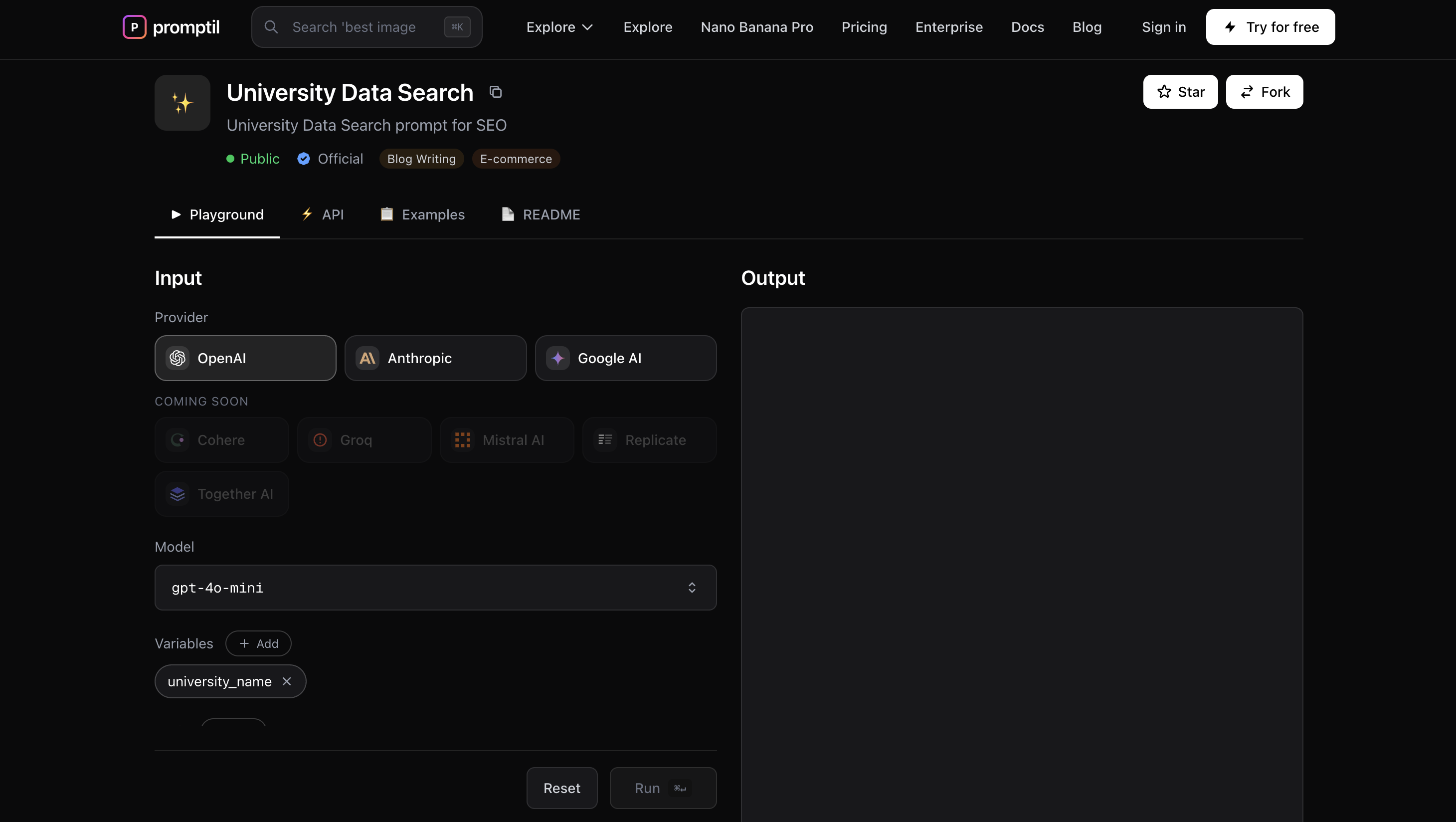 Promptil - Screenshot 2 showing product features and functionality
