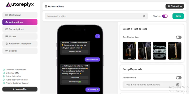 Autoreplyx screenshot 3