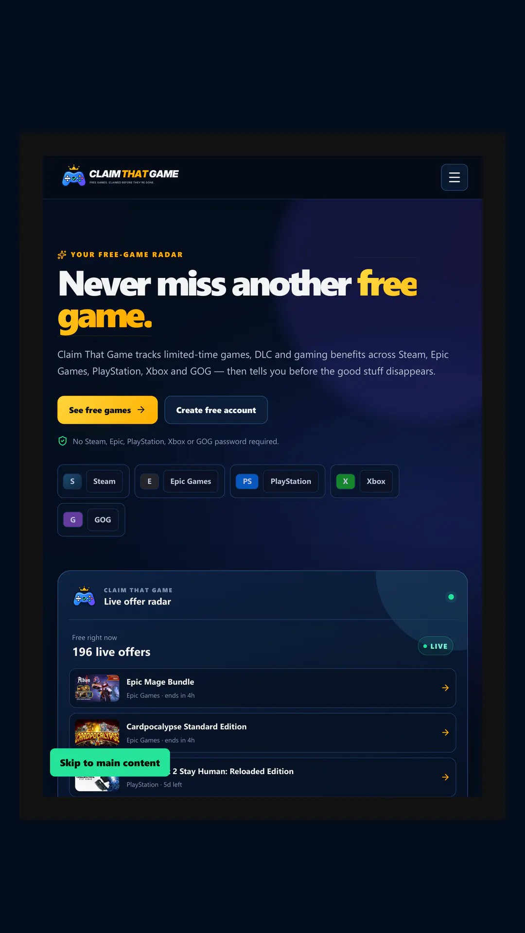 Claim That Game gallery image