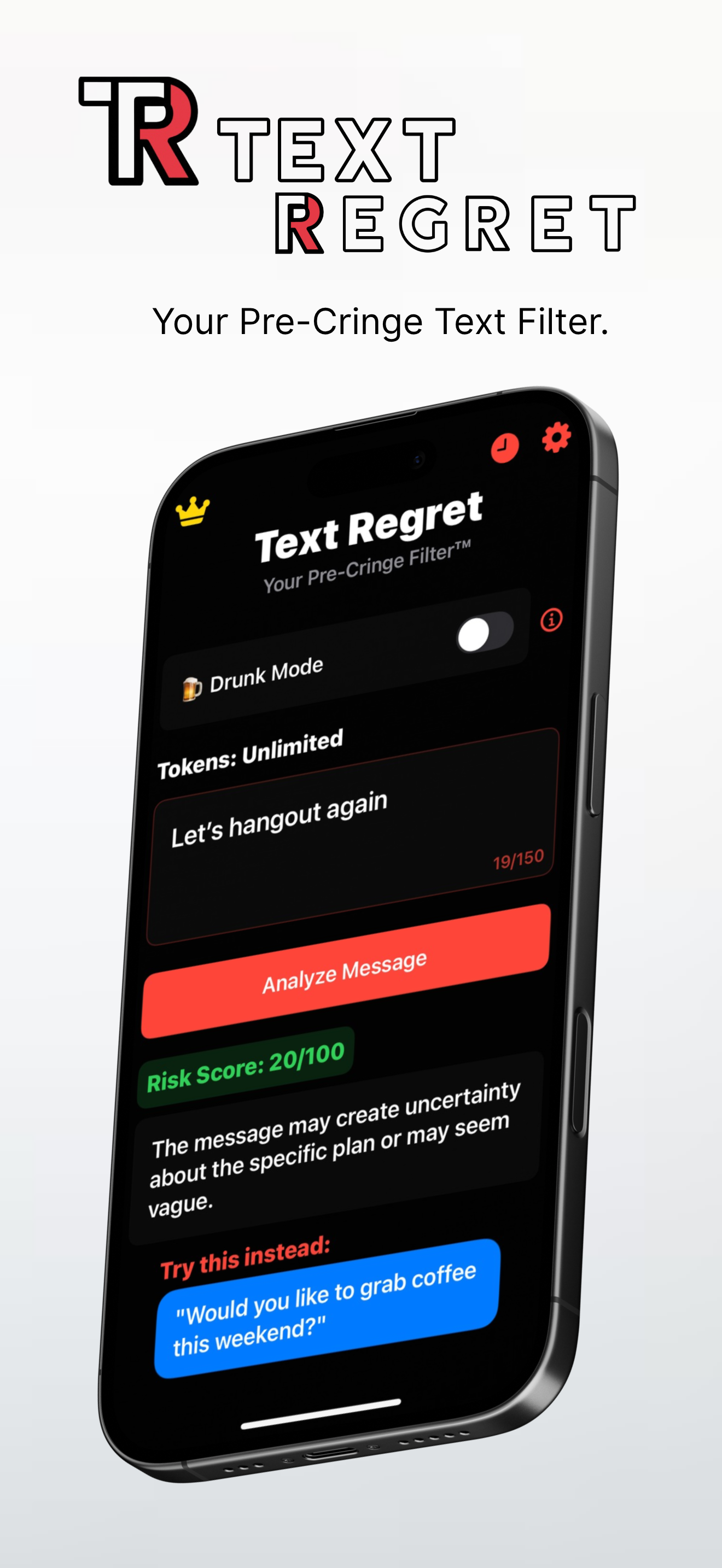 Text Regret logo