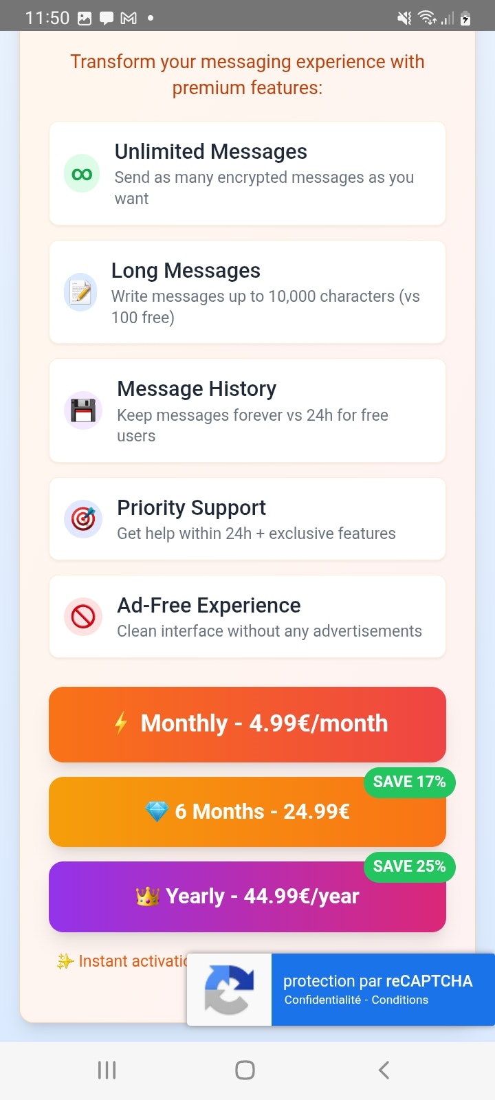 Messenger Incognito - verschlüsselte Messaging -App, Privatsphäre Medien 4