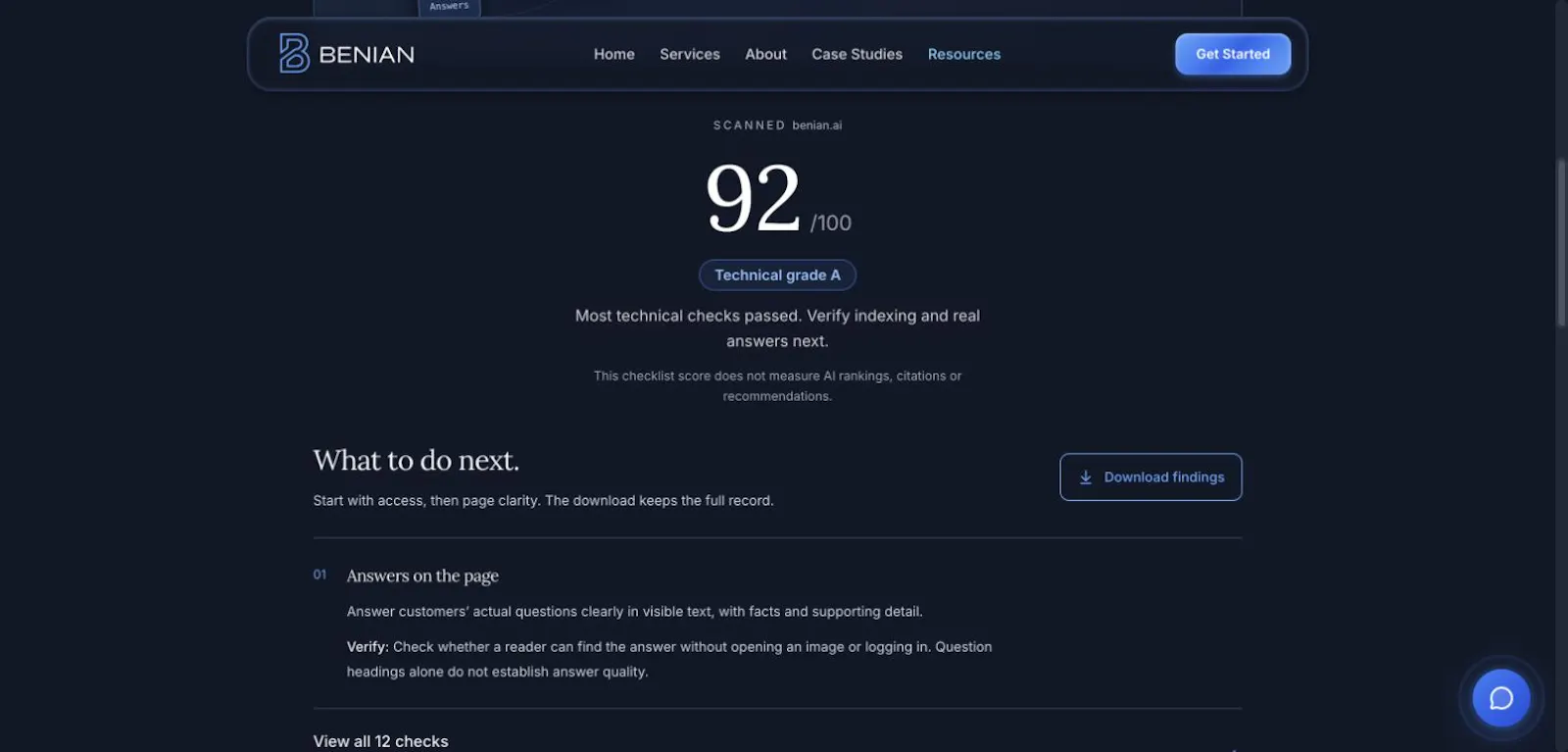 AI Visibility Scan screenshot 2