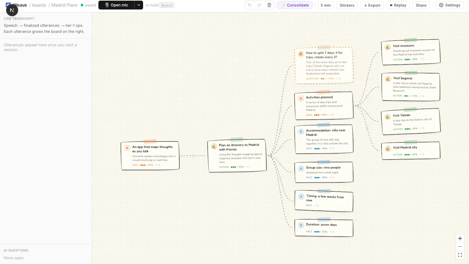 Weave screenshot 2