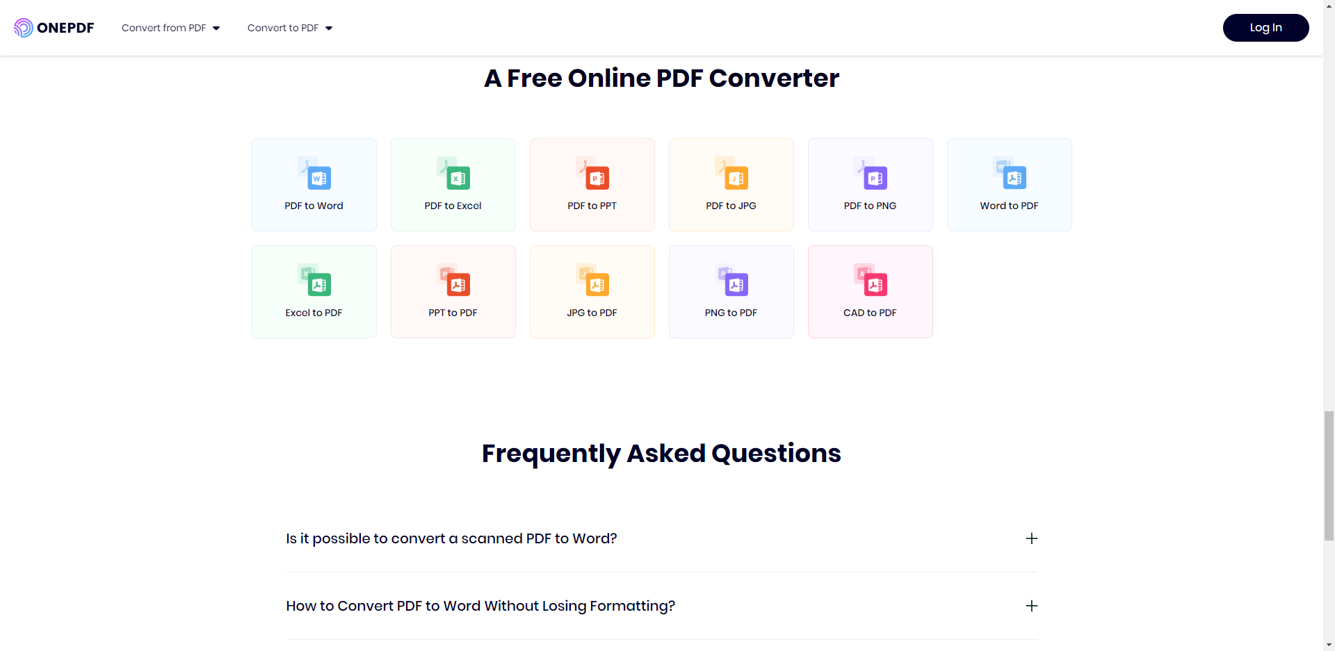 PDF로 단어 변환기 - onepdf로 pdf를 무료로 Word로 변환하십시오!설치가 없습니다. 미디어 2
