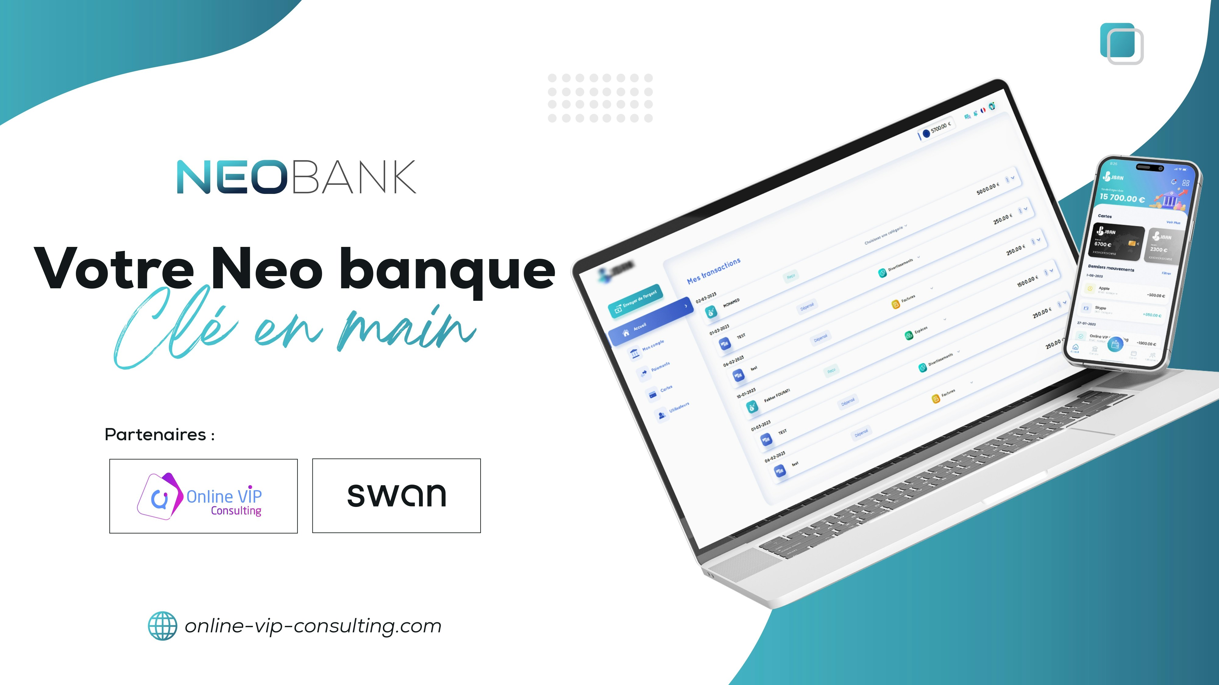 Media Neo Banque Solution (ứng dụng web và di động) - Nền tảng thanh toán trực tuyến tất cả trong một 1
