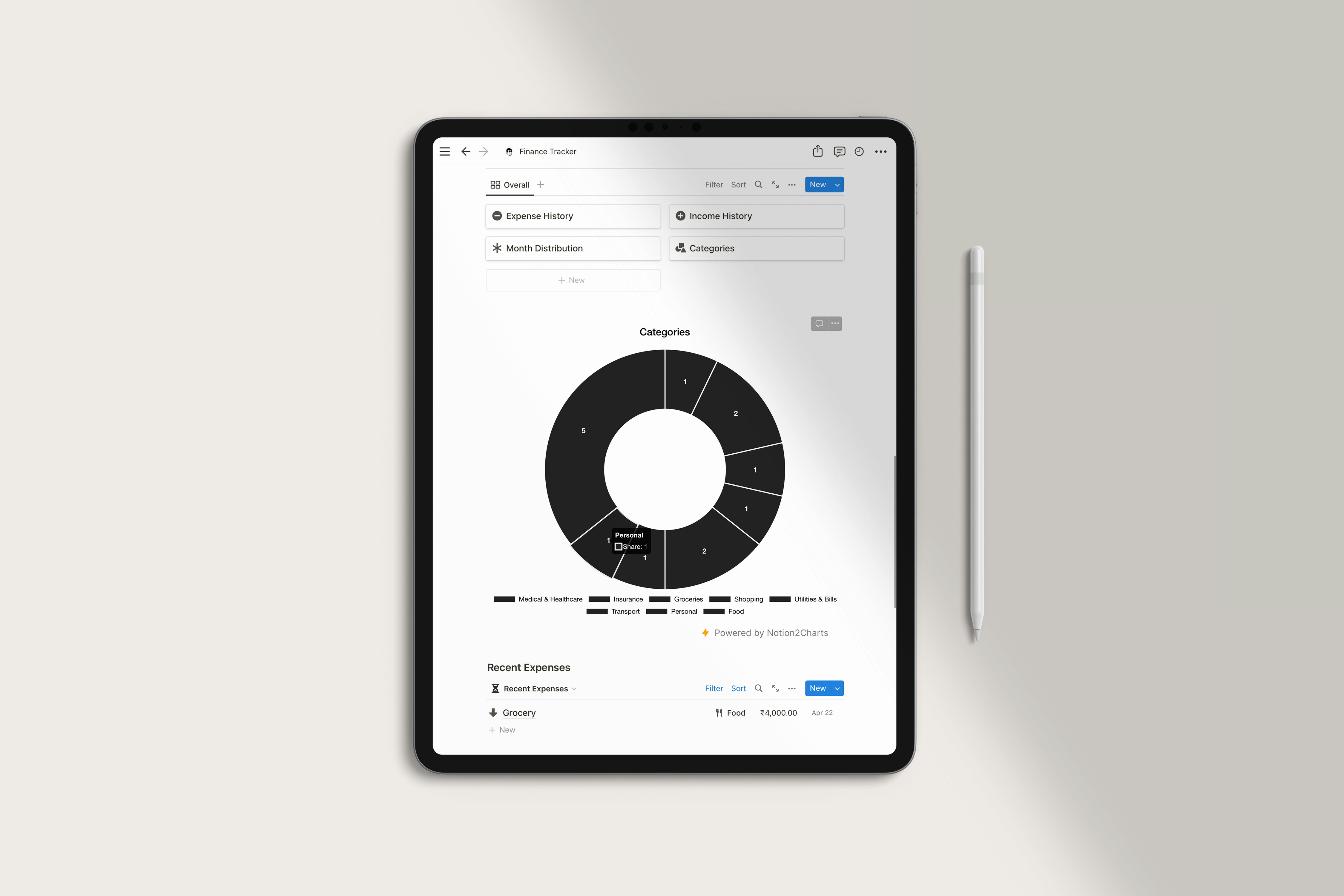 Notion Personal Finance Dashboard media 2