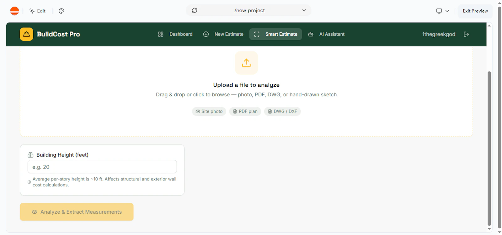 BuildCost Pro screenshot 2