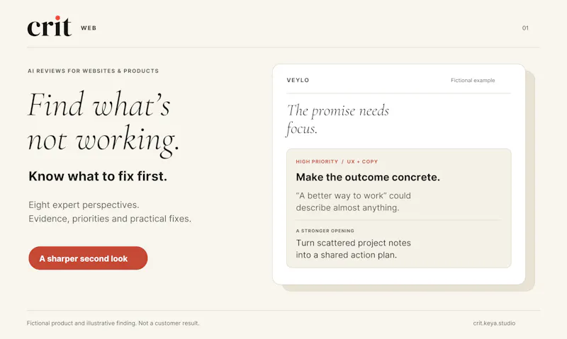 Crit Web screenshot 1