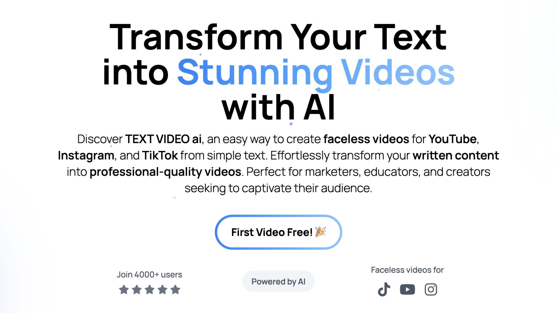 TEXT VIDEO ai media 4