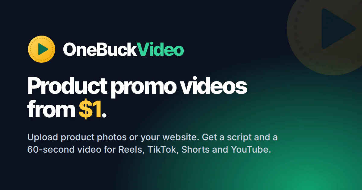 OneBuckVideo gallery image