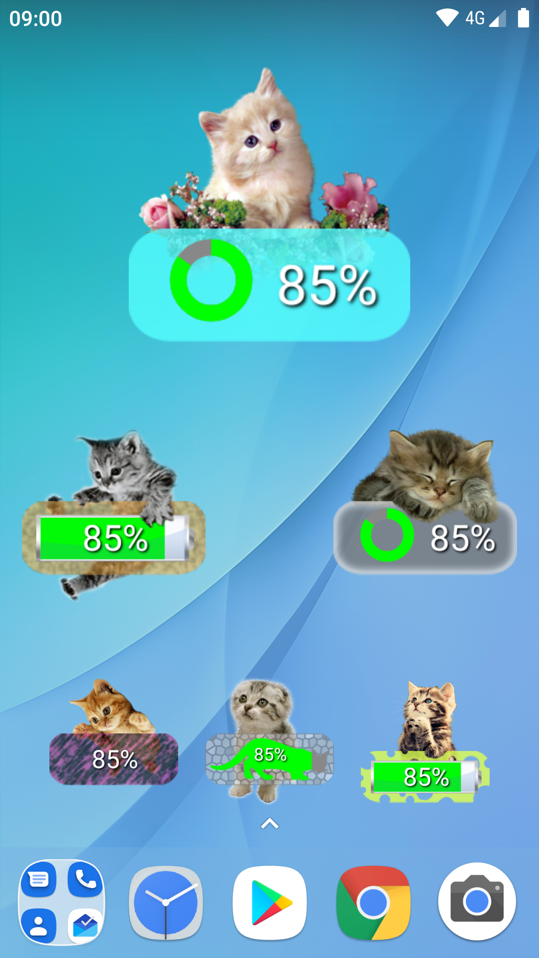 Kitten Battery Widget gallery image