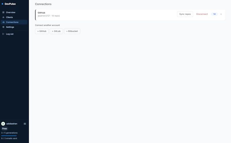 DevPulse screenshot 3