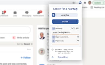 Linkedin Hashtag Analytics 2.0 gallery image