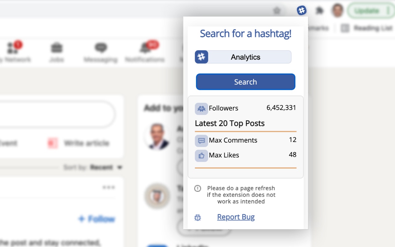 LinkedIn Hashtag Analytics 2.0 - Выращивать свою аудиторию LinkedIn с хэштегом медиа 2