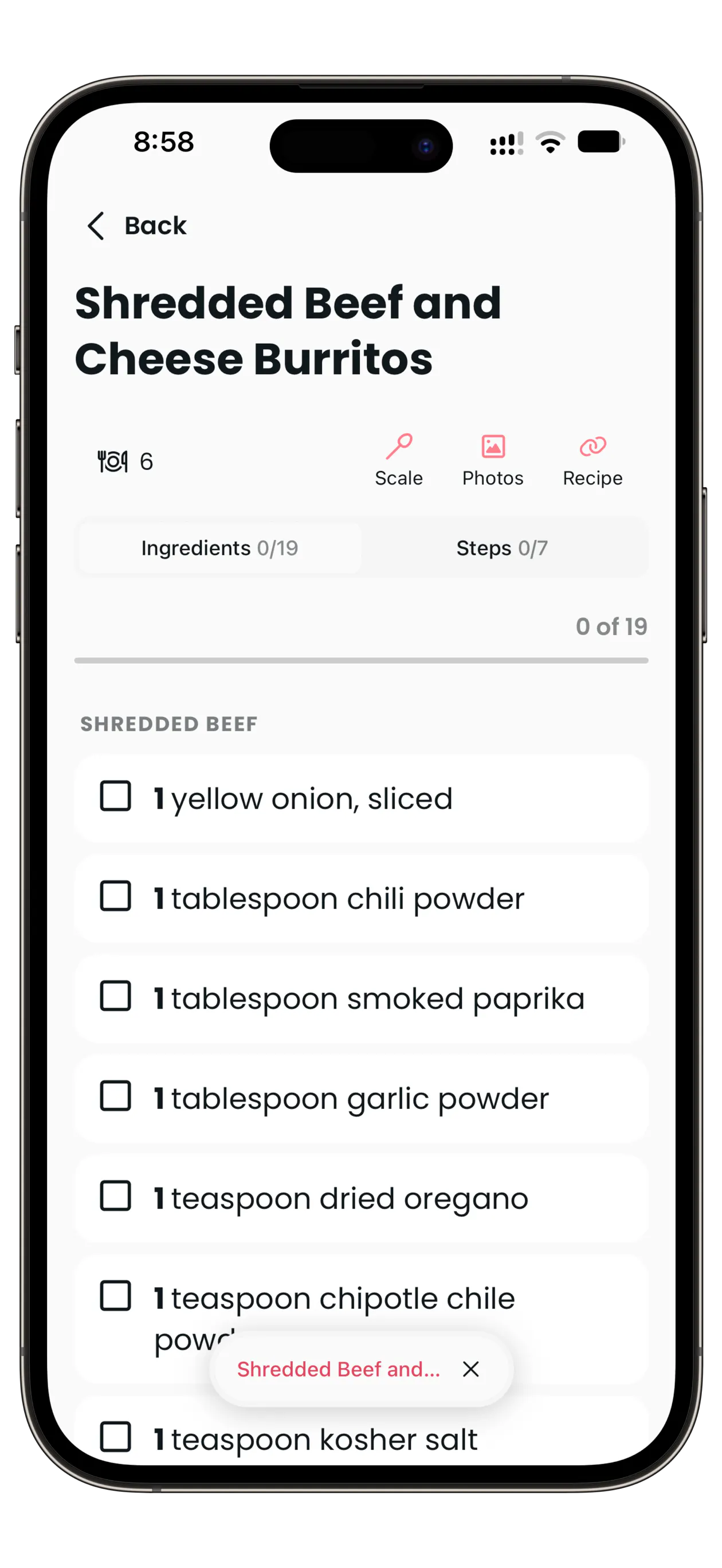 Savr Recipe Manager gallery image
