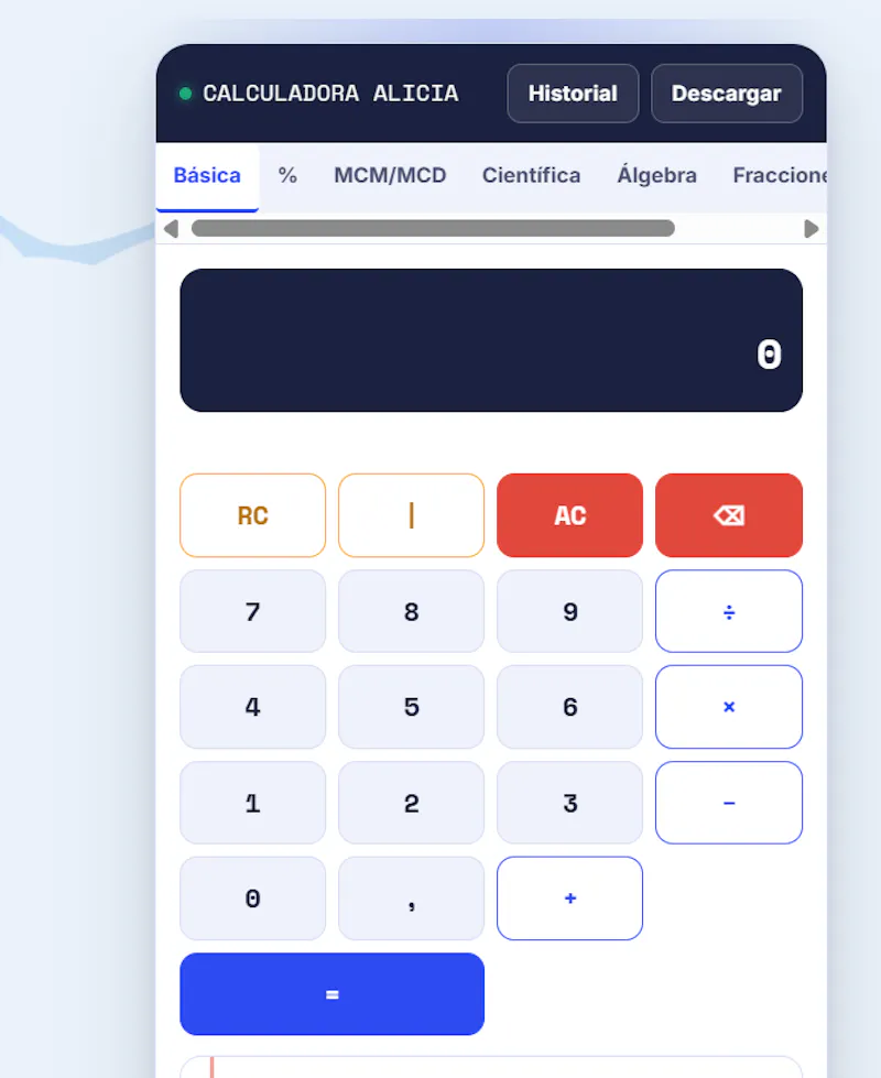calculadora alicia screenshot 3