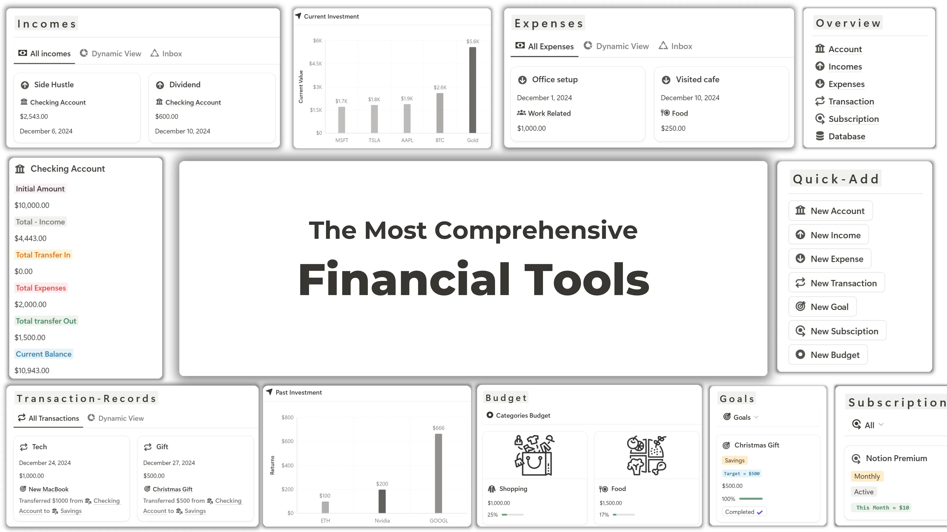 Minimal Finance Tracker gallery image