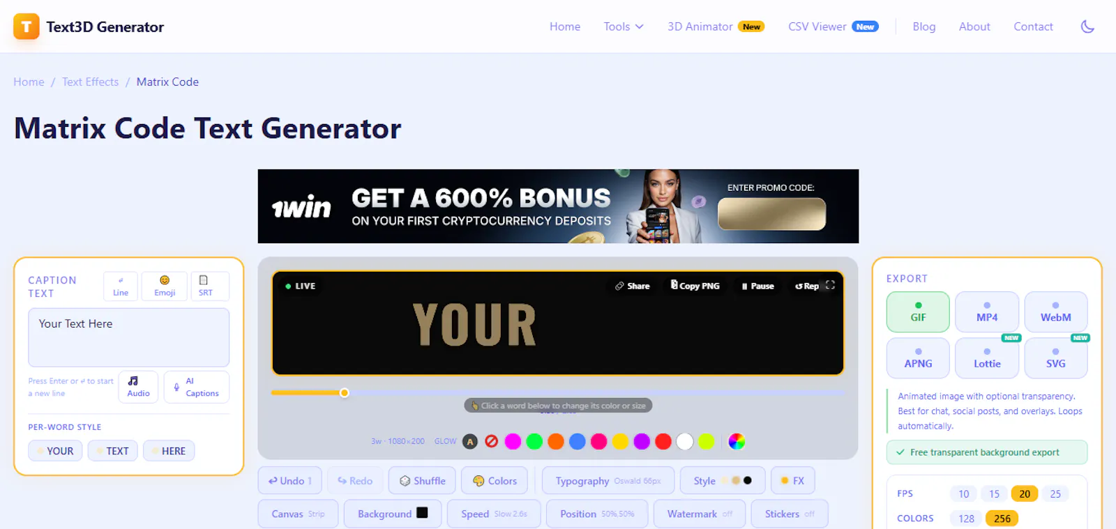 Text3D Generator screenshot 2