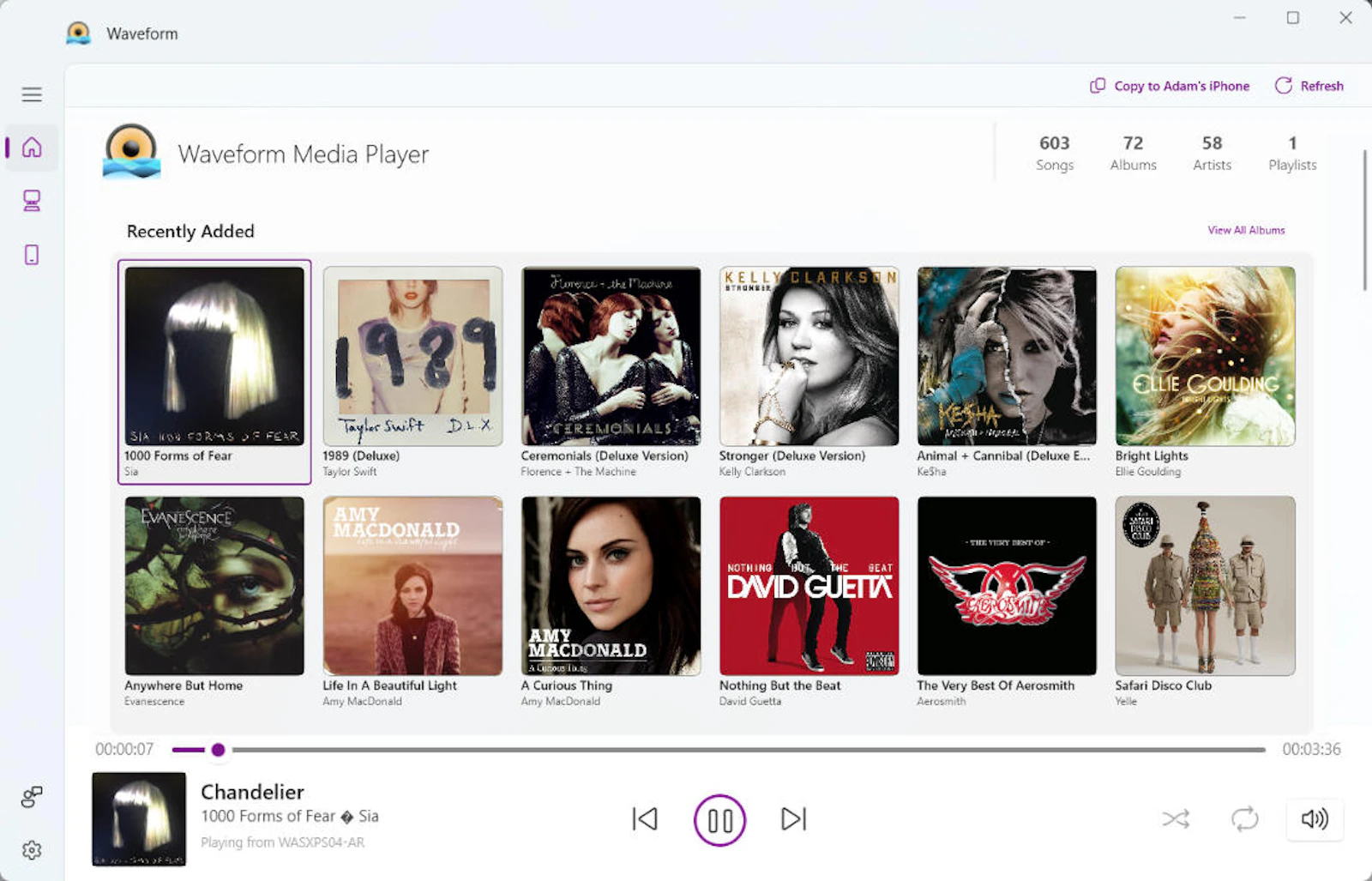 Waveform Music Player screenshot 2