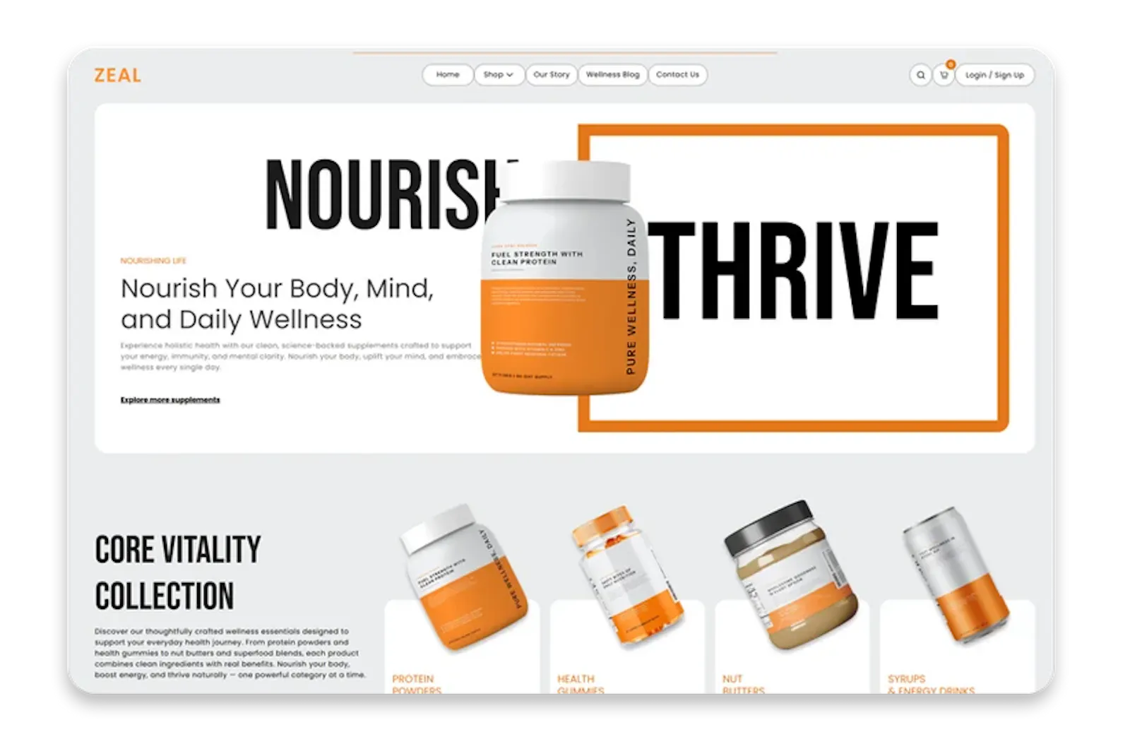 Zeal – Supplement Shopify Theme screenshot 3