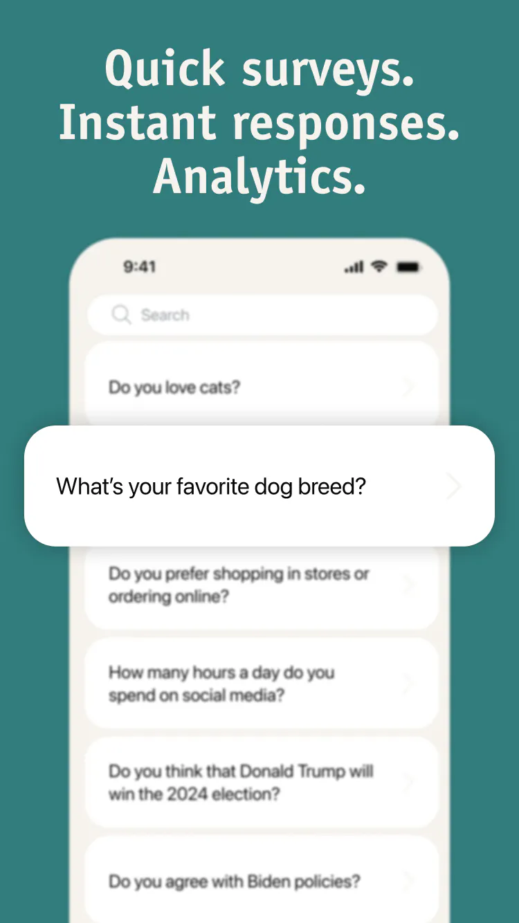 Surveva: global social polling gallery image
