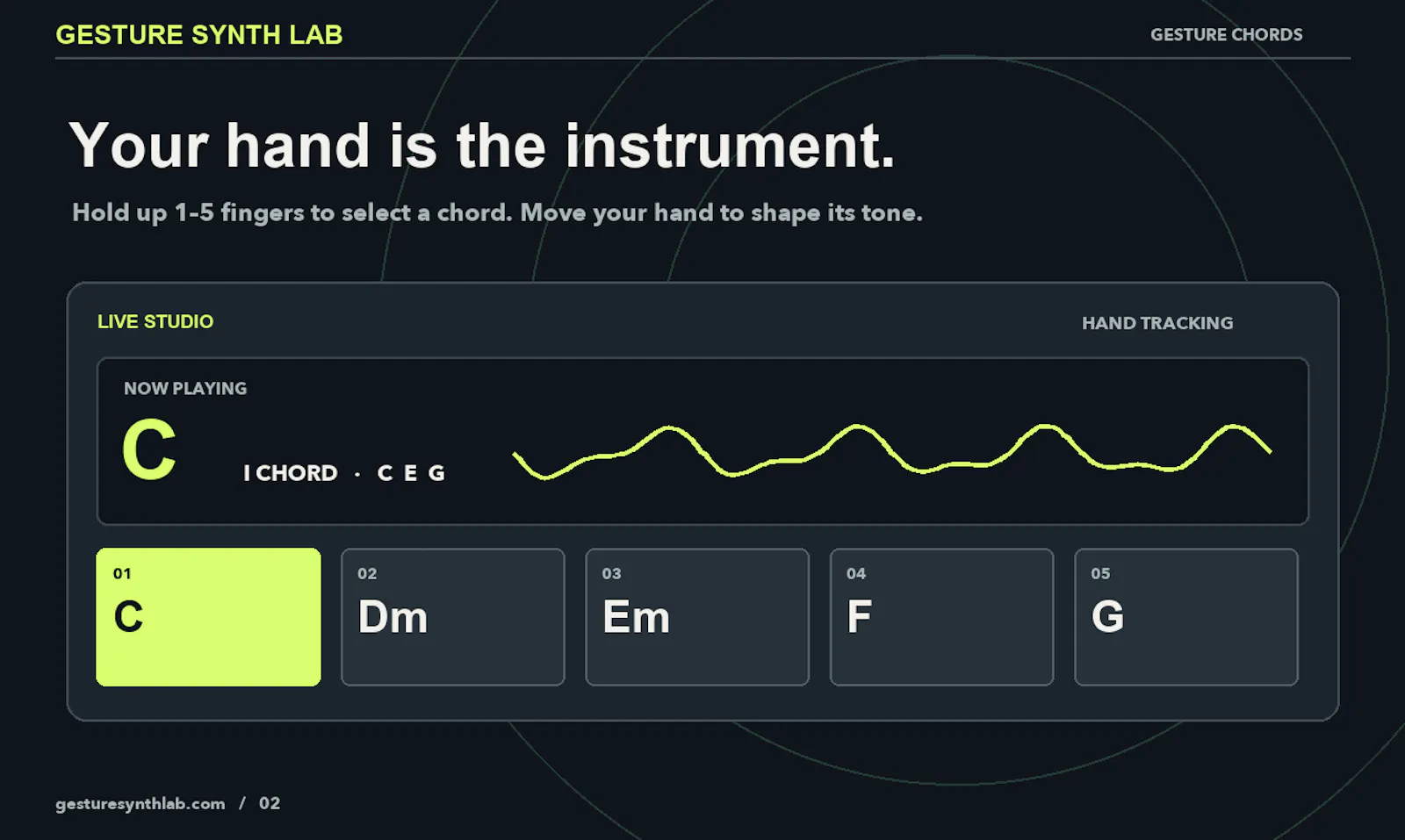 Gesture Synth Lab screenshot 1