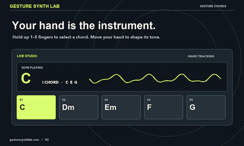 Gesture Synth Lab screenshot 1