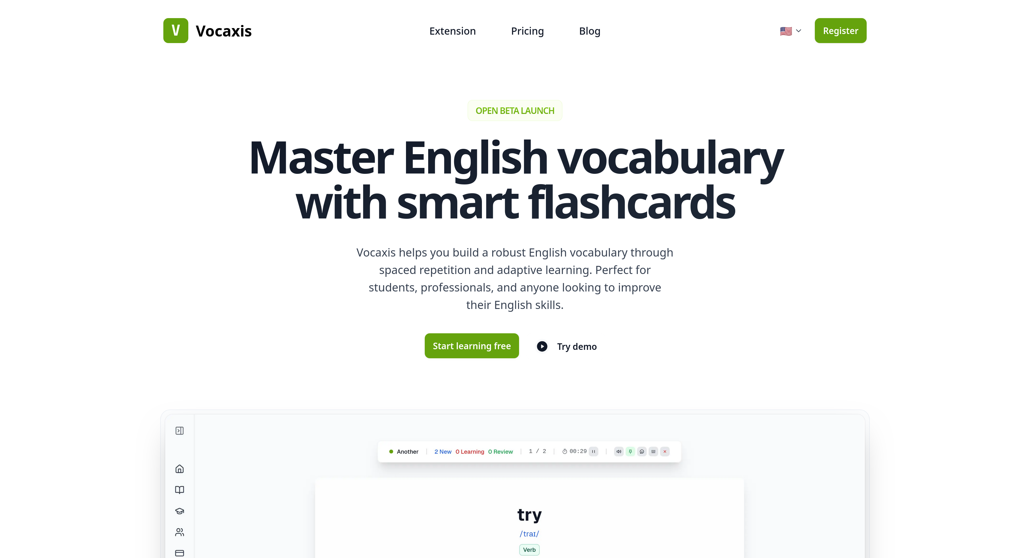 Vocassia - Vocabolario inglese maestro con flashcard intelligenti media 1