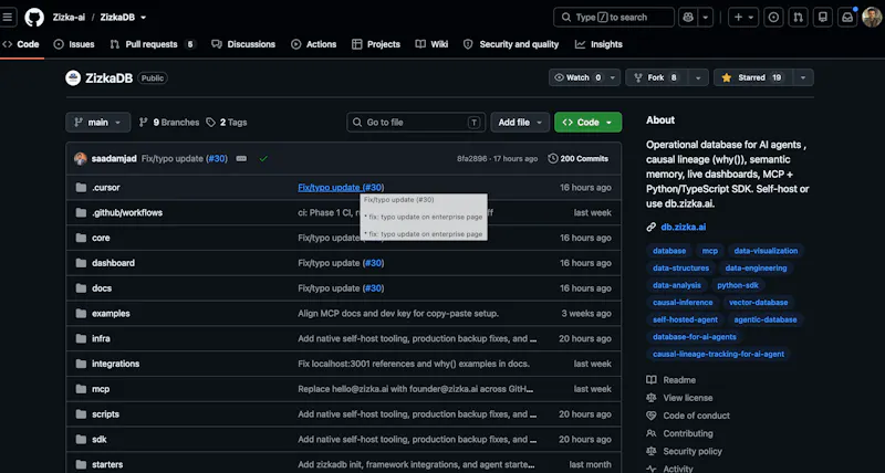 ZizkaDB screenshot 3