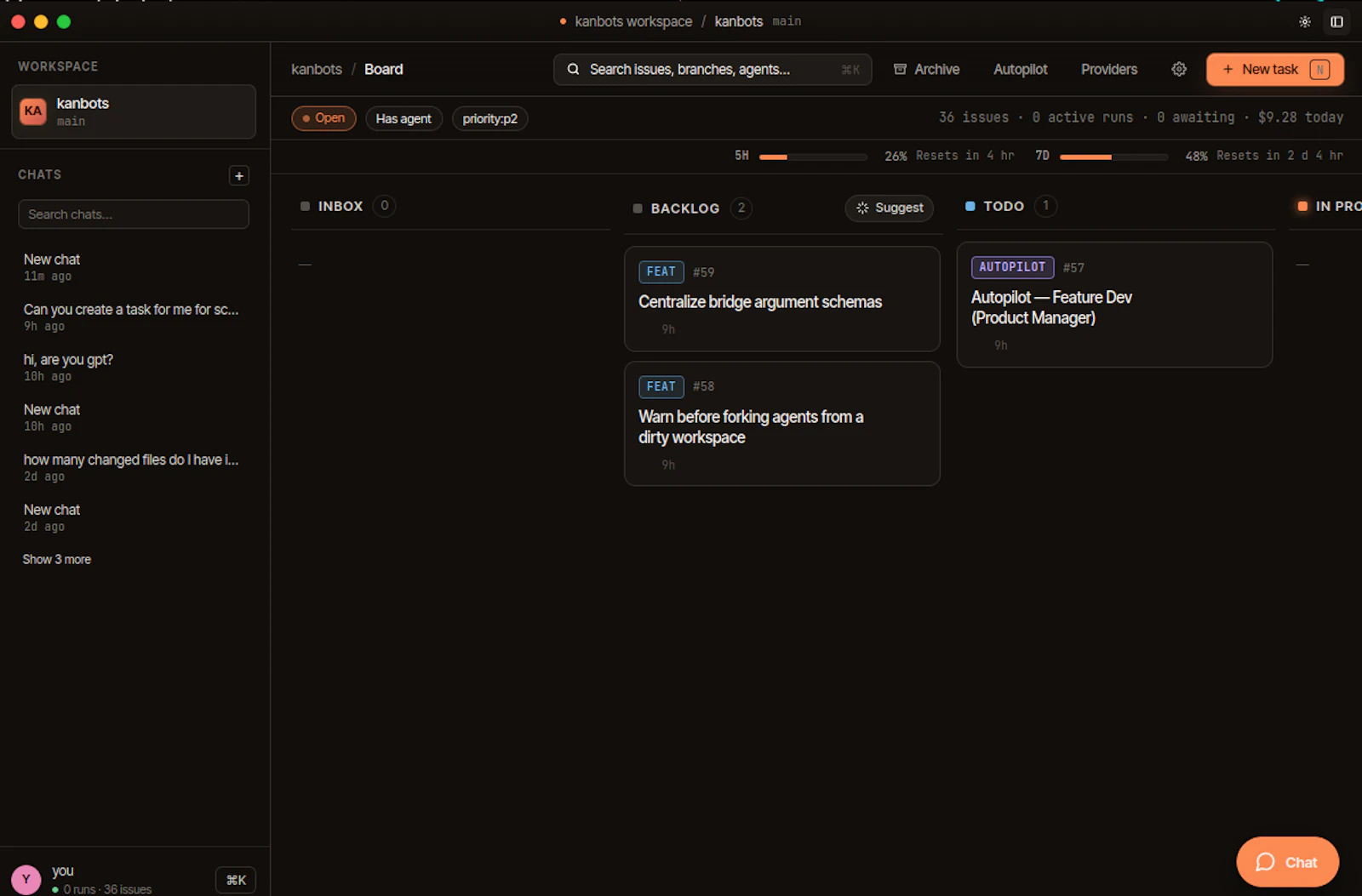 Kanbots screenshot 1