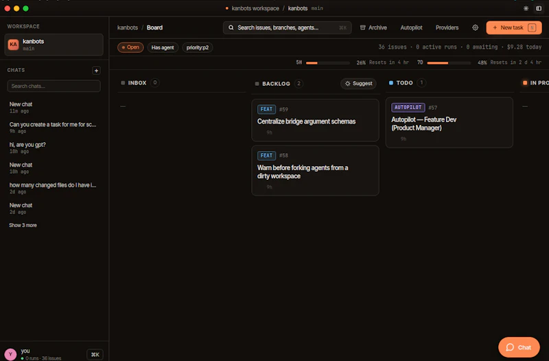 Kanbots screenshot 1