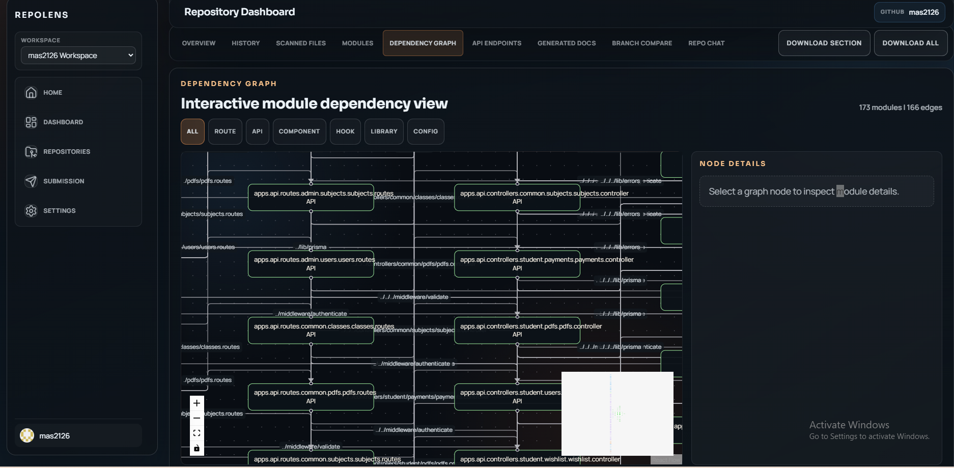 RepoLens - Main product screenshot demonstrating key features and user interface