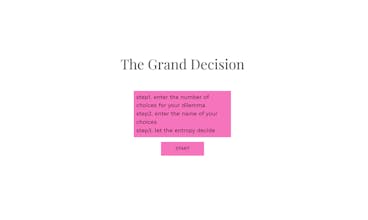 The Grand Decision. gallery image