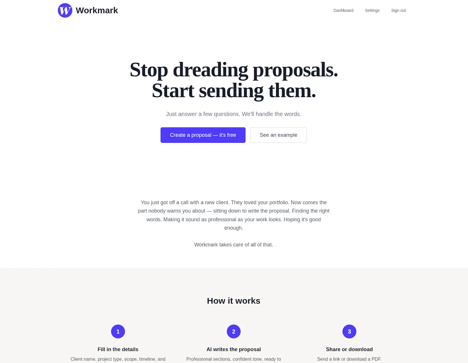 Workmark screenshot 2