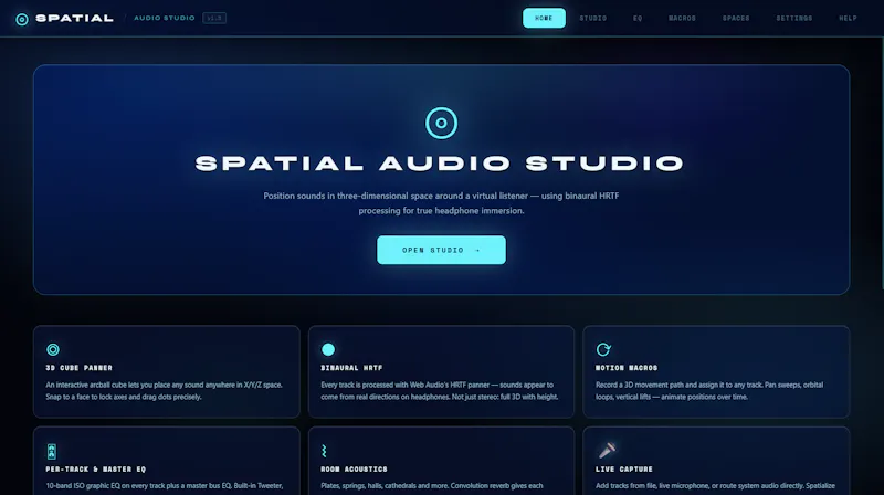 Spatial Audio Studio screenshot 2