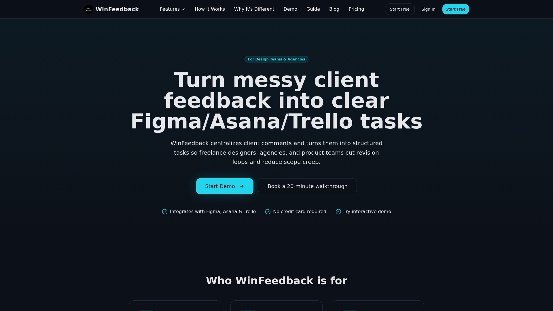 WinFeedback - Main product screenshot demonstrating key features and user interface