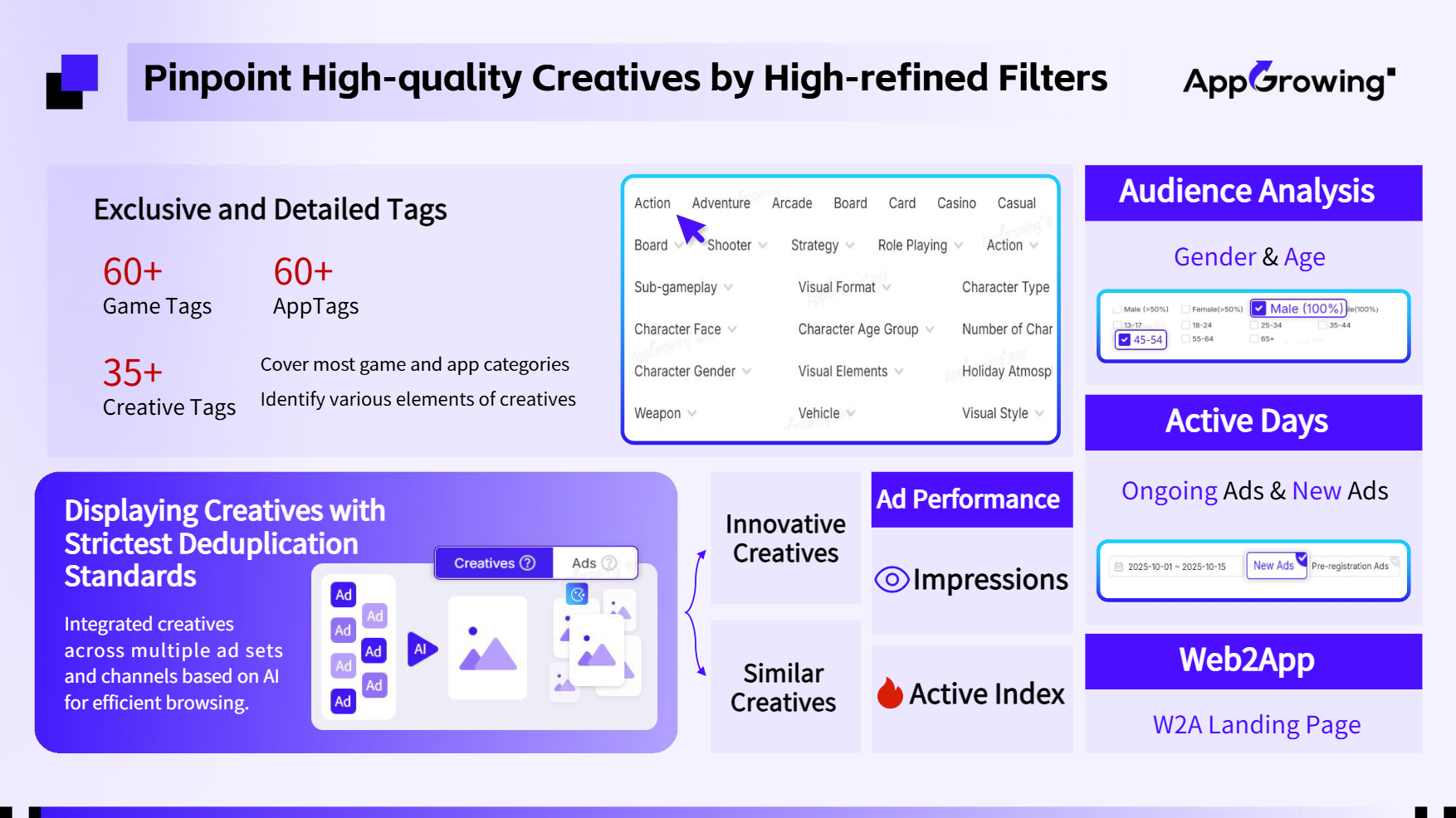 AppGrowing - Screenshot 4 showing product features and functionality