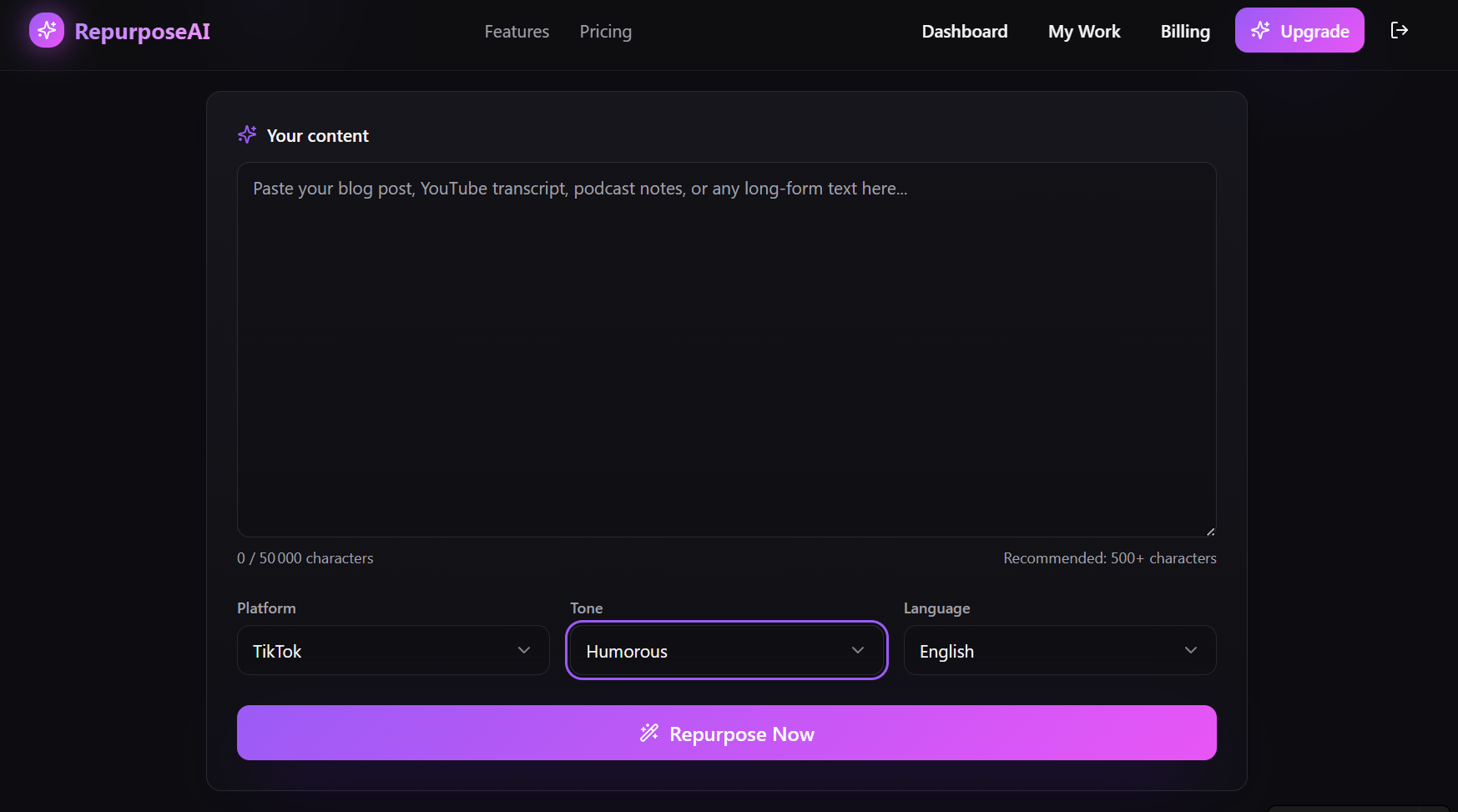 RepurposeAI gallery image