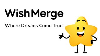 Logo de Wishmerge: Descubre la alegría de obtener exactamente lo que deseas con Wishmerge, tu plataforma en línea de referencia para crear listas de deseos personalizadas.