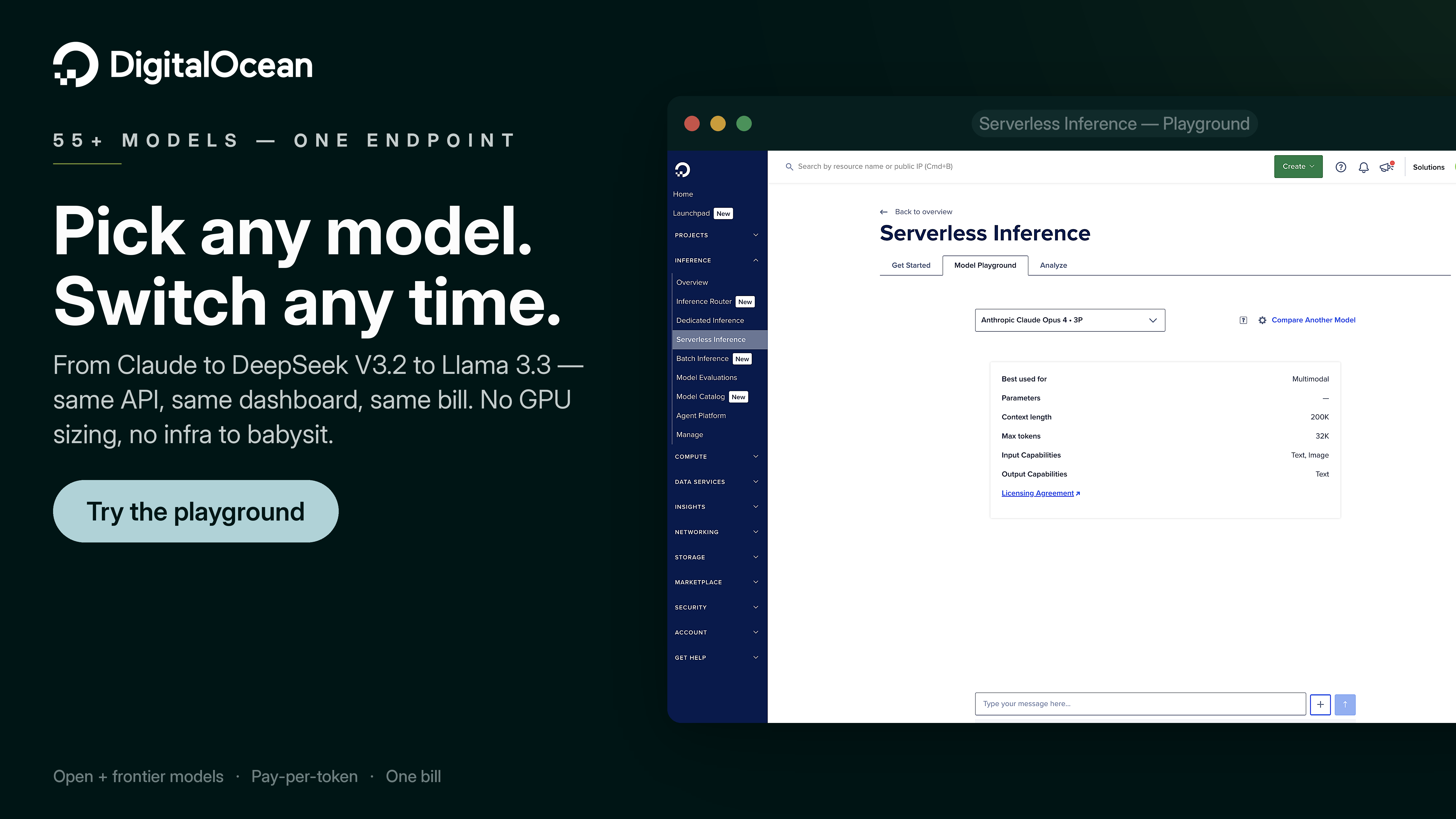 DigitalOcean Serverless Inference gallery image